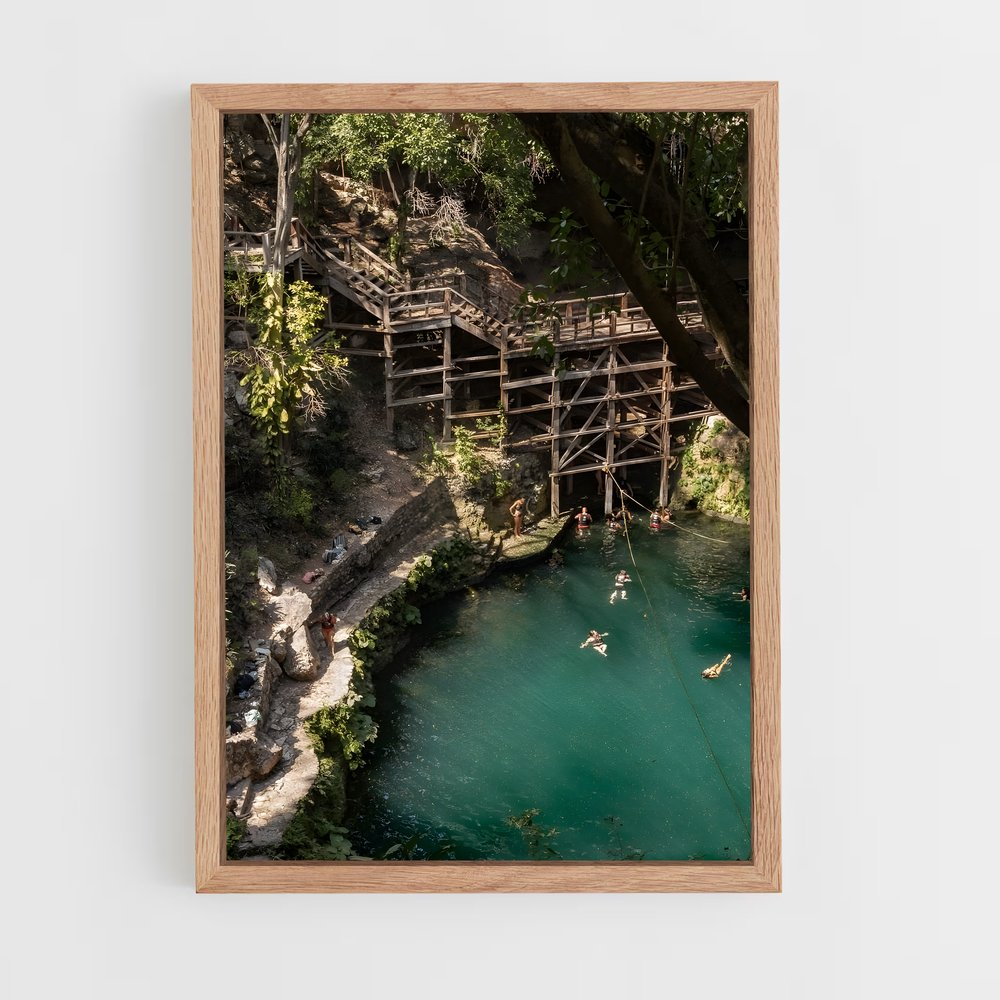 Poster Cenotes mexico cristalline – affiche Plongée sous-marine (vue 4)